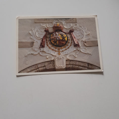 AK Burg Wels. Wappen oberhalb des Westtores.