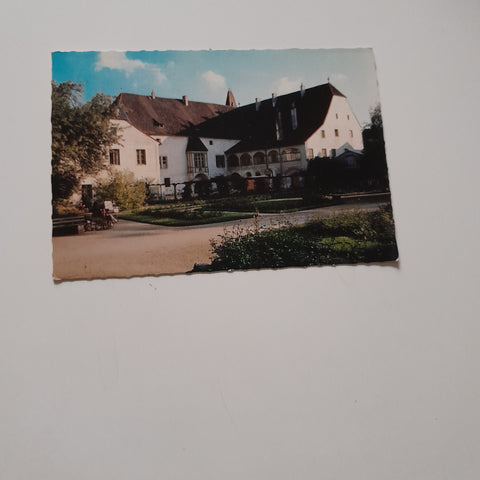 AK Wels. Burg mit Burggarten.