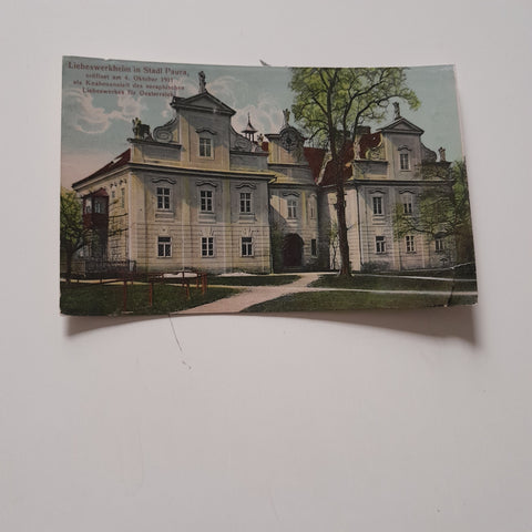 AK Liebeswerkheim in Stadl Paura. eröffnet am 4. Oktober 1911 als Knabenanstalt des seraphischen Liebeswerkes für Österreich.