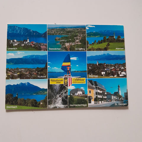 AK Urlaubsgrüße vom Attersee.