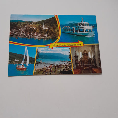 AK Grüsse aus Attersee.
