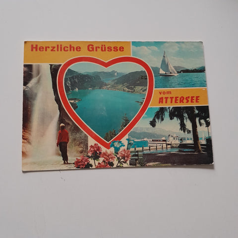 AK Herzliche Grüsse vom Attersee.