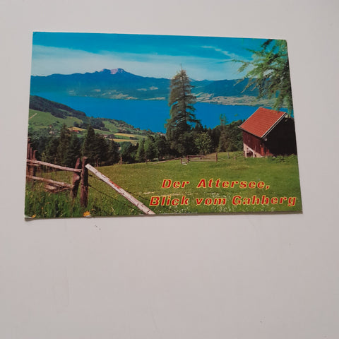 AK Der Attersee. Blick vom Gahberg.