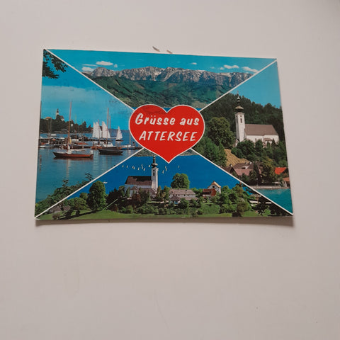 AK Grüsse aus Attersee.