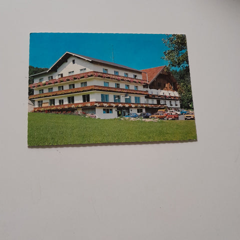 AK Abtsdorf 30. Attersee. Pension Jausenstation M. u. J. Traschwandtner.