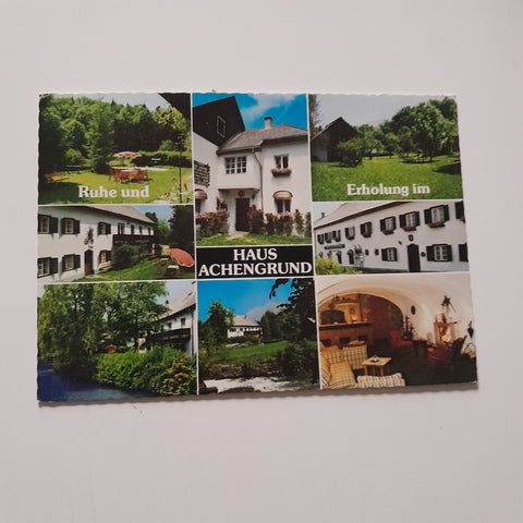 AK Unterach am Attersee. Haus Achengrund Familie Milz. Mühlleiten 4.