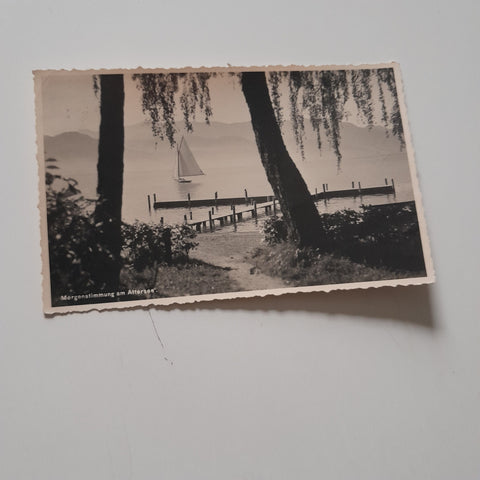 AK Morgenstimmung am Attersee.