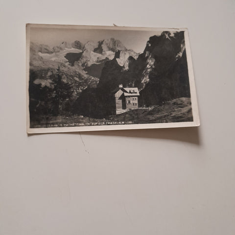 AK Gablonzerhaus Dachsteinblick auf der Zweiselalm.