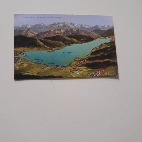 AK Attersee aus der Vogelschau. (1941)