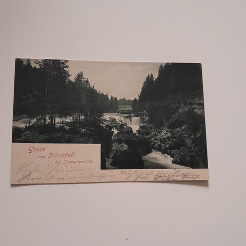 AK Gruss vom Traunfall bei Schwanenstadt.