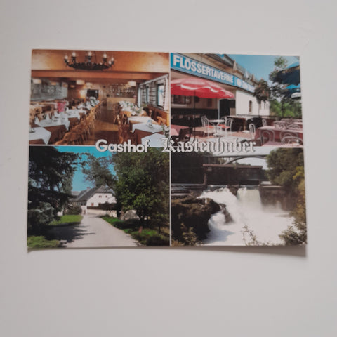 AK Viecht am Traunfall. Gasthof Kastenhuber. Desselbrunn.