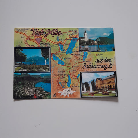 AK Viele Grüße aus dem Salzkammergut.