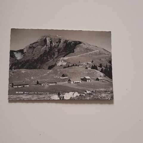 AK Blick gegen die Schafbergalpe.