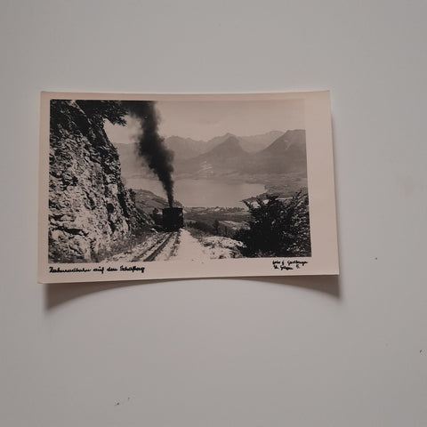 AK Zahnradbahn auf den Schafberg.