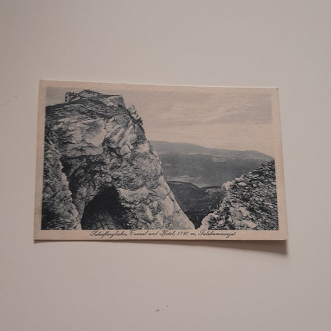 AK Schafbergbahn Tunnel und Hotel.