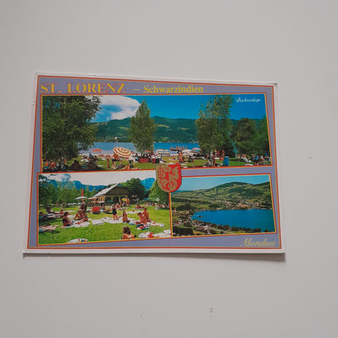 AK Mondsee. Badeanlage St. Lorenz Schwarzindien am Mondsee.