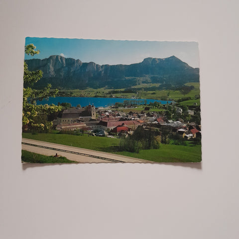 AK Mondsee. Blick von der Autobahn.