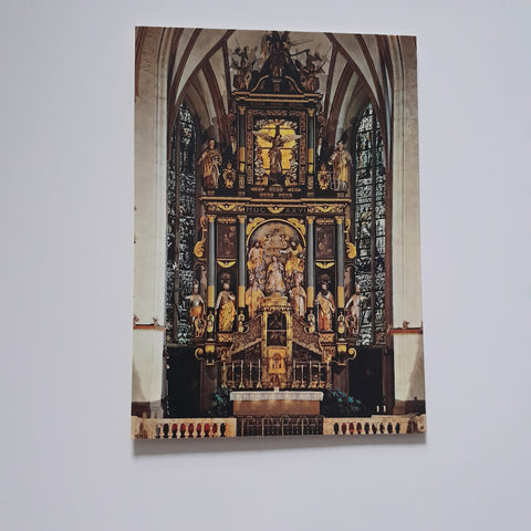 AK Mondsee. Ehem. Stiftskirche. Hochaltar.