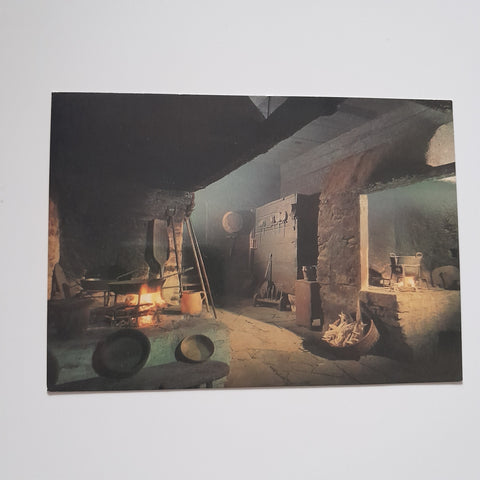 AK Mondseer Rauchhaus. Herdraum. Freilichtmuseum.