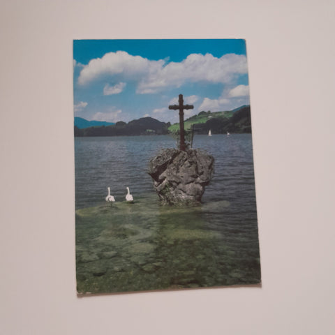 AK Kreuzstein im Mondsee.