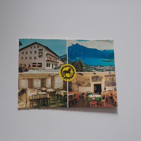 AK Mondsee. Gasthof Schwarzes Rößl. Bes. : T. Schneeweiß. Rainerstraße 32.