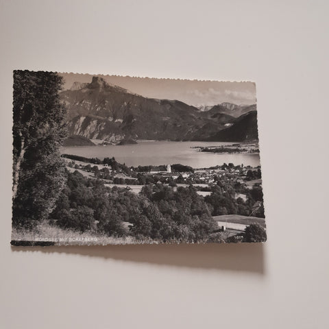 AK Mondsee mit Schafberg.