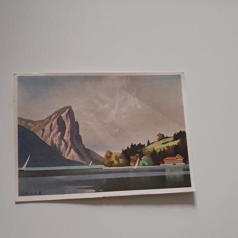 AK Strandhotel, Pichl - Auhof am Mondsee. (nach einem Original von F. Schwetz)