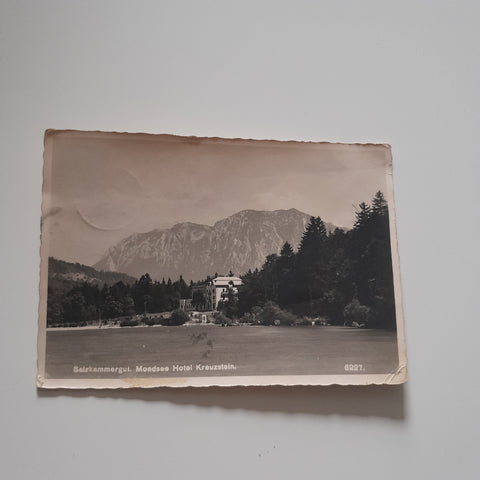 AK Mondsee Hotel Kreuzstein. (1936)