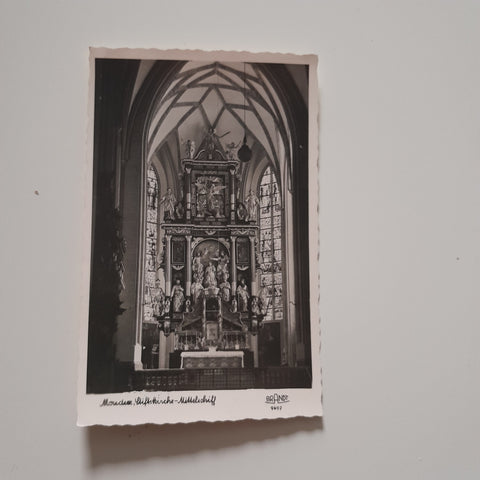 AK Mondsee. Stiftskirche. Mittelschiff.