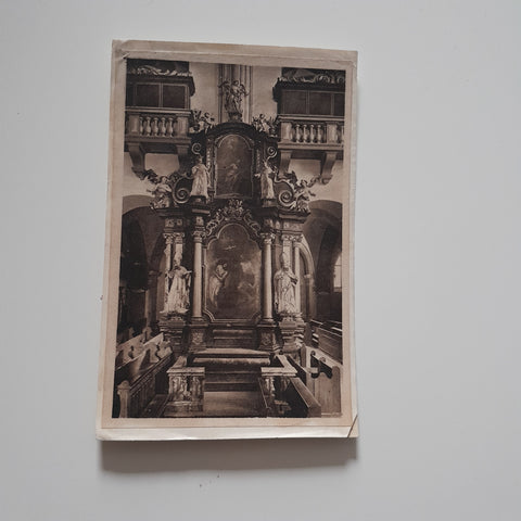 AK Mondsee. Pfarrkirche Johannes der Täufer Altar.