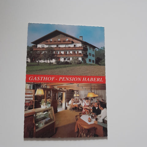 Nußdorf am Attersee. Gasthof Pension Haberl. Altenberg 17.