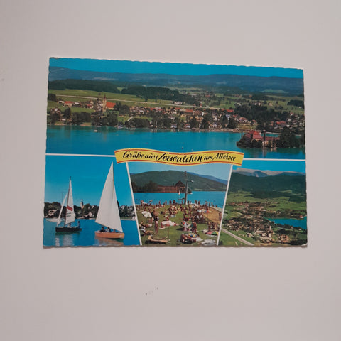 AK Grüsse aus Seewalchen am Attersee.