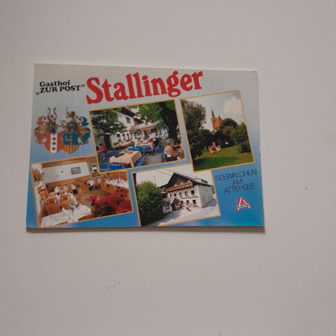 AK Seewalchen am Attersee. Gasthof Stallinger Hauptstraße 2.