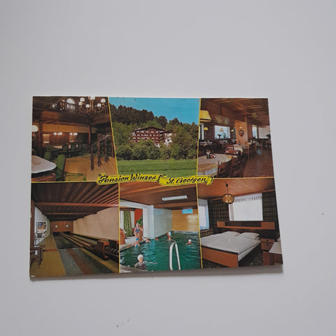 AK St. Georgen im Attergau. Kogl 66. Hotel Pension E. u. W. Winzer.