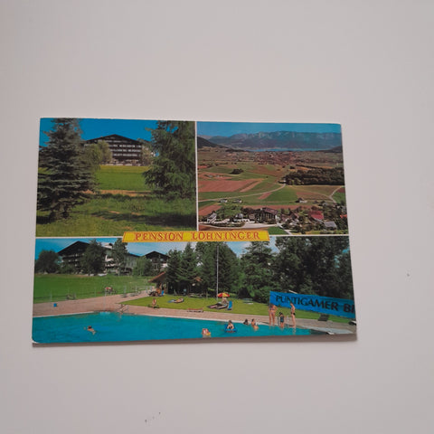 AK St. Georgen im Attergau. Hotel Pension Gasthof Lohninger - Schober. Hipping.