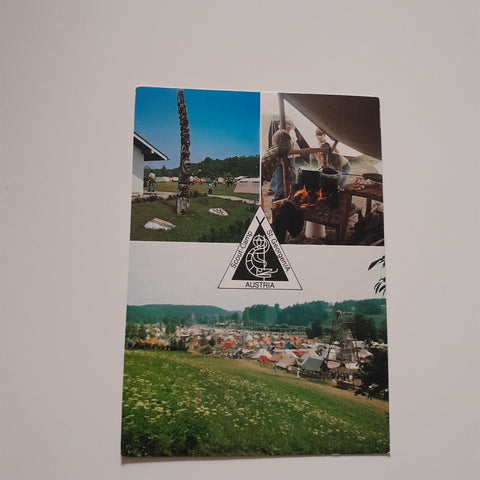 AK St. Georgen im Attergau. Pfadfinderlagerplatz Eggenberg Gemeinde Berg.