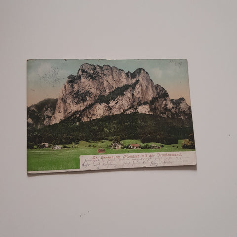 AK St. Lorenz am Mondsee mit der Drachenwand.