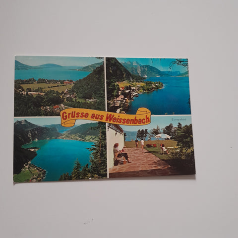 AK Grüße aus Weissenbach am Attersee.