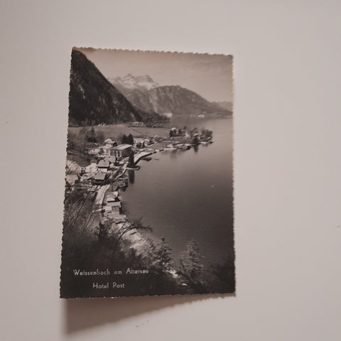 AK Weißenbach am Attersee. Hotel Post.