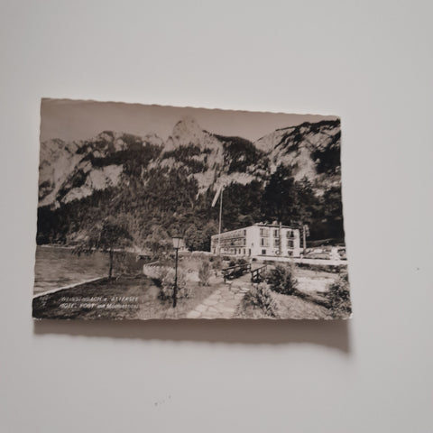 AK Weißenbach am Attersee Hotel Post am Madlschneid.