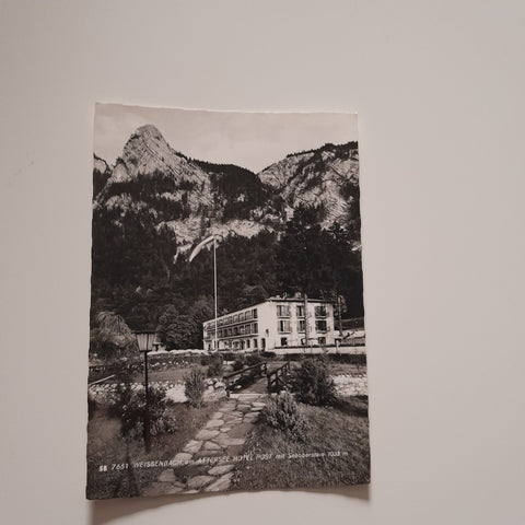 AK Weißenbach am Attersee. Hotel Post.