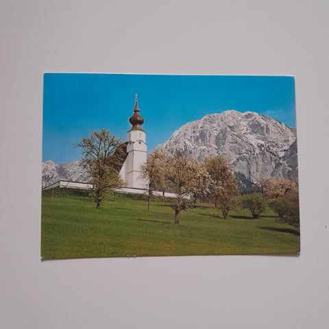 AK Bergkirche Steinbach am Attersee.