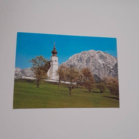 AK Bergkirche Steinbach am Attersee.