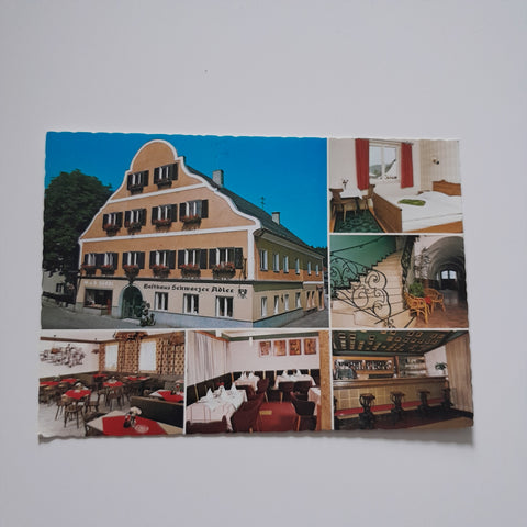 AK Vöcklamarkt. Gasthaus Schwarzer Adler. Wilhelm u. Theresia Gerbl. Hauptstraße 12.