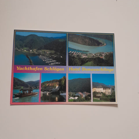AK Yachthafen Schlögen Hotel Donauschlinge.