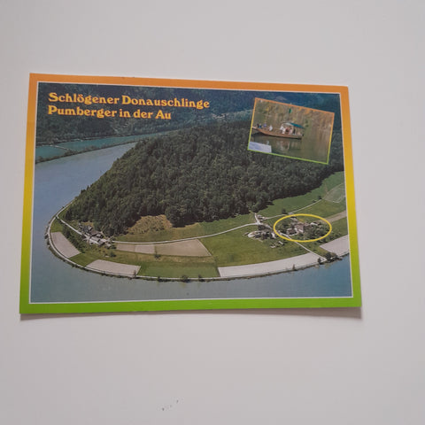 AK Schlögener Donauschlinge Pumberger in der Au. Mostheuriger.