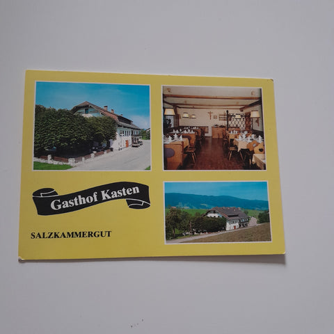 AK Zell am Moos. Gasthof Kasten H. u. K. Pöllmann. Guggenberg 47.