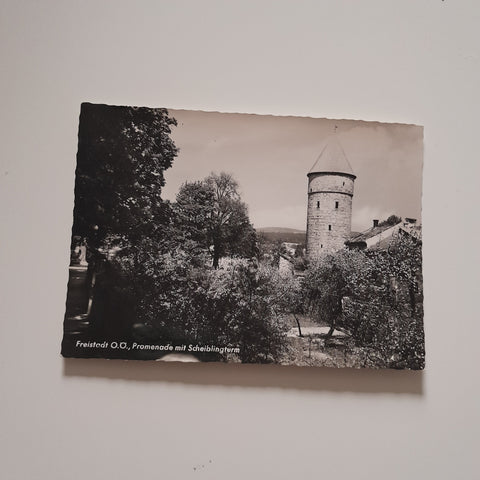 AK Freistadt. Promenade mit Scheiblingturm.