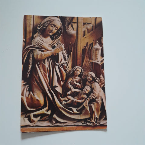 AK Kefermarkt. Gotischer Flügelaltar. Christi Geburt., Detail.