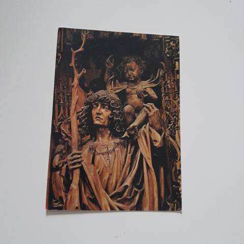 AK Hl. Christophorus Detail aus dem Kefermarkter Flügelaltar.